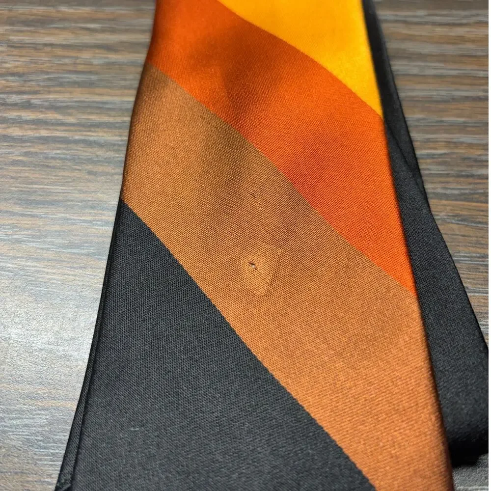 Vintage Jacobsons Damon Neck Tie Multicolor Union Made Stripe All Silk Classic